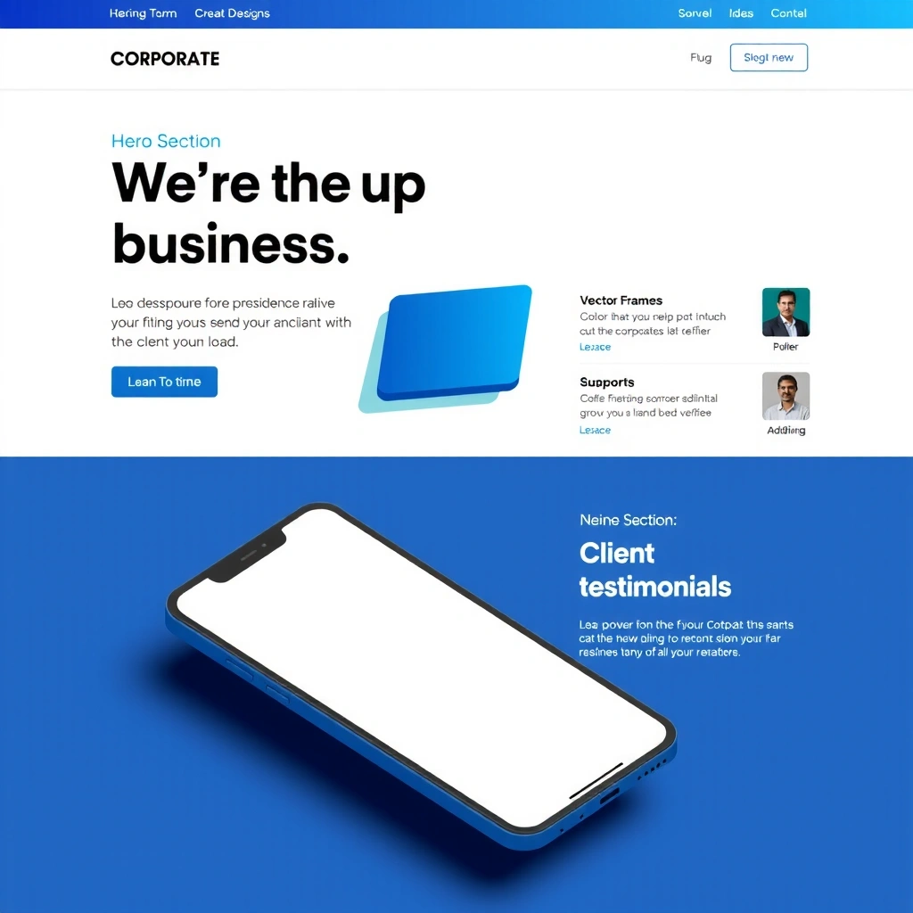 Corporate website design