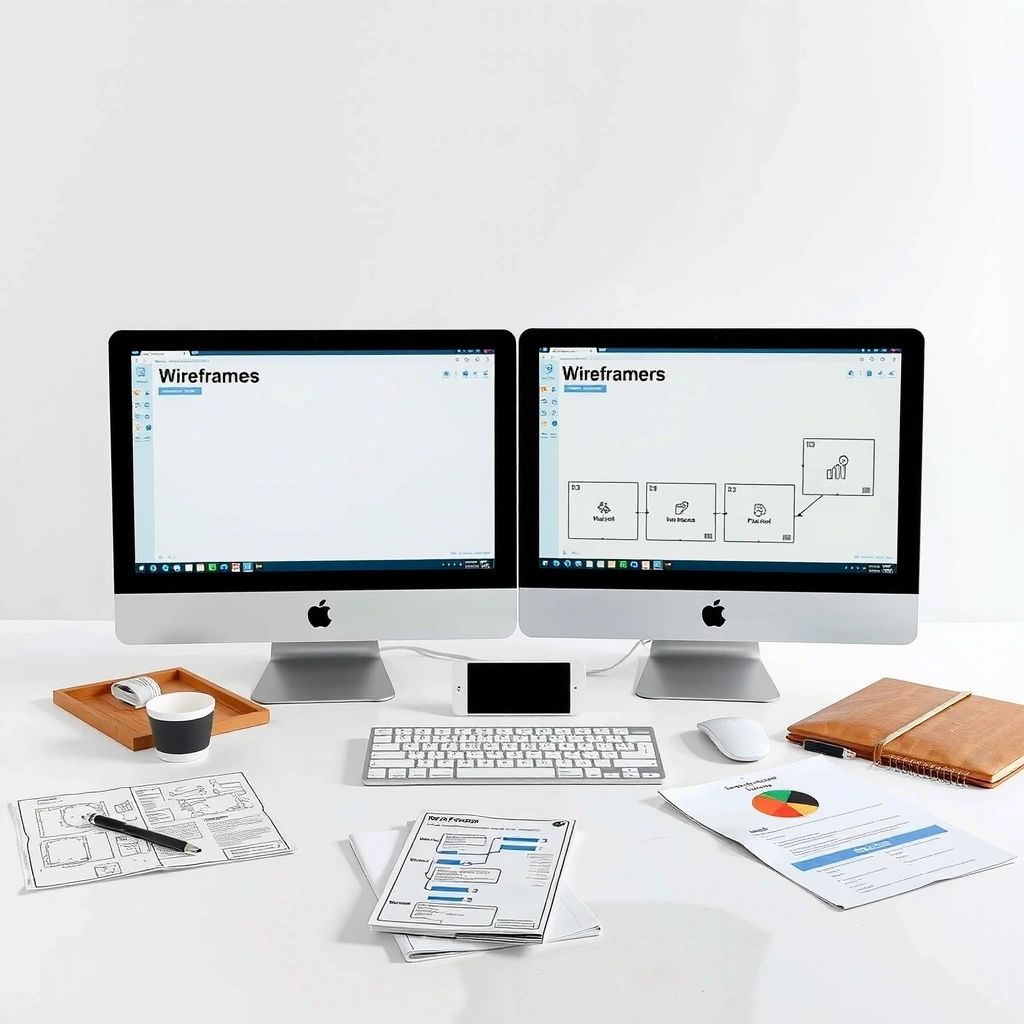 UX wireframing process